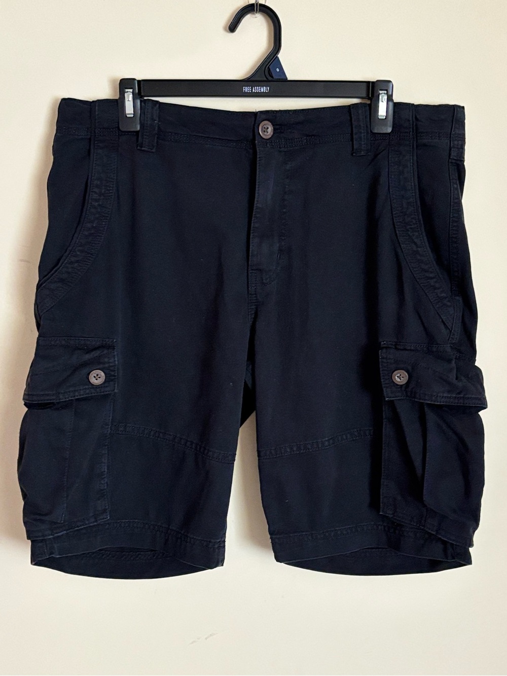 Next Supply Men's Black Cargo Shorts